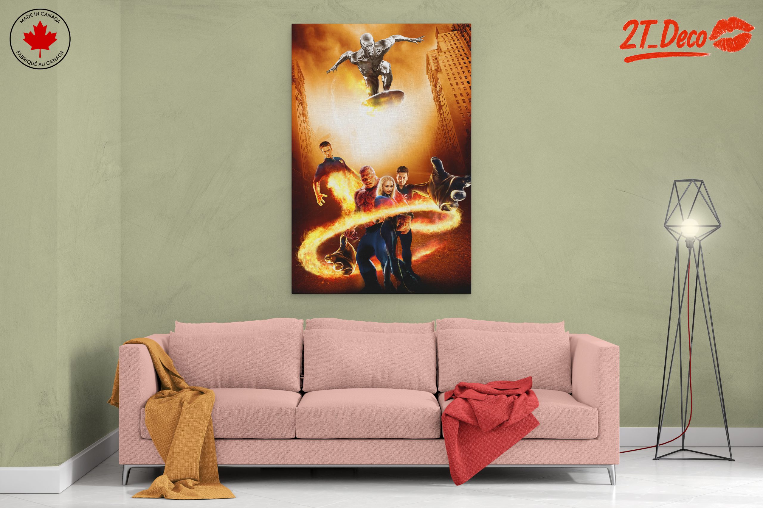 Fantastic Four Superhero Team Art - Image 2