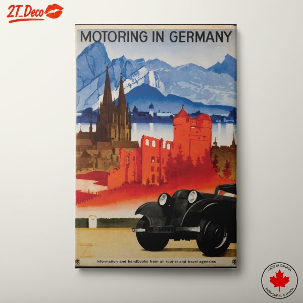 Motoring in Germany Vintage Poster 2