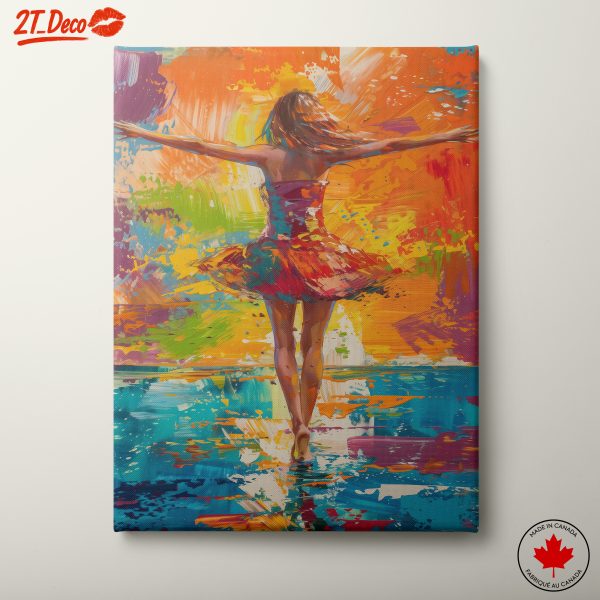 Colorful Illustration of a Dancing Figure