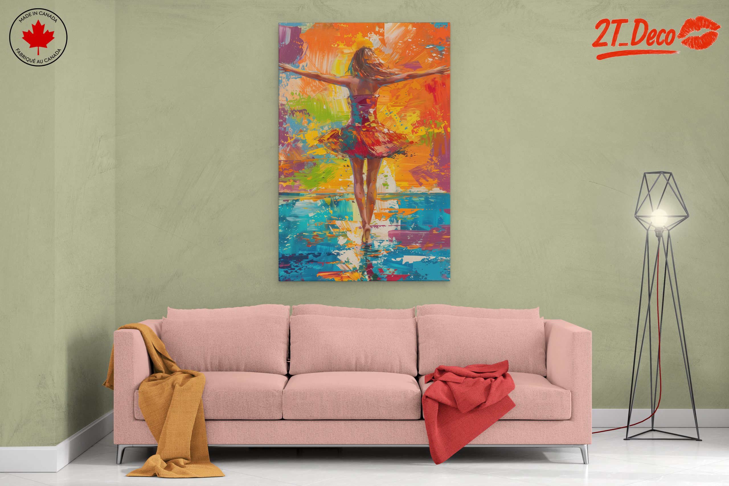 Colorful Illustration of a Dancing Figure - Image 2