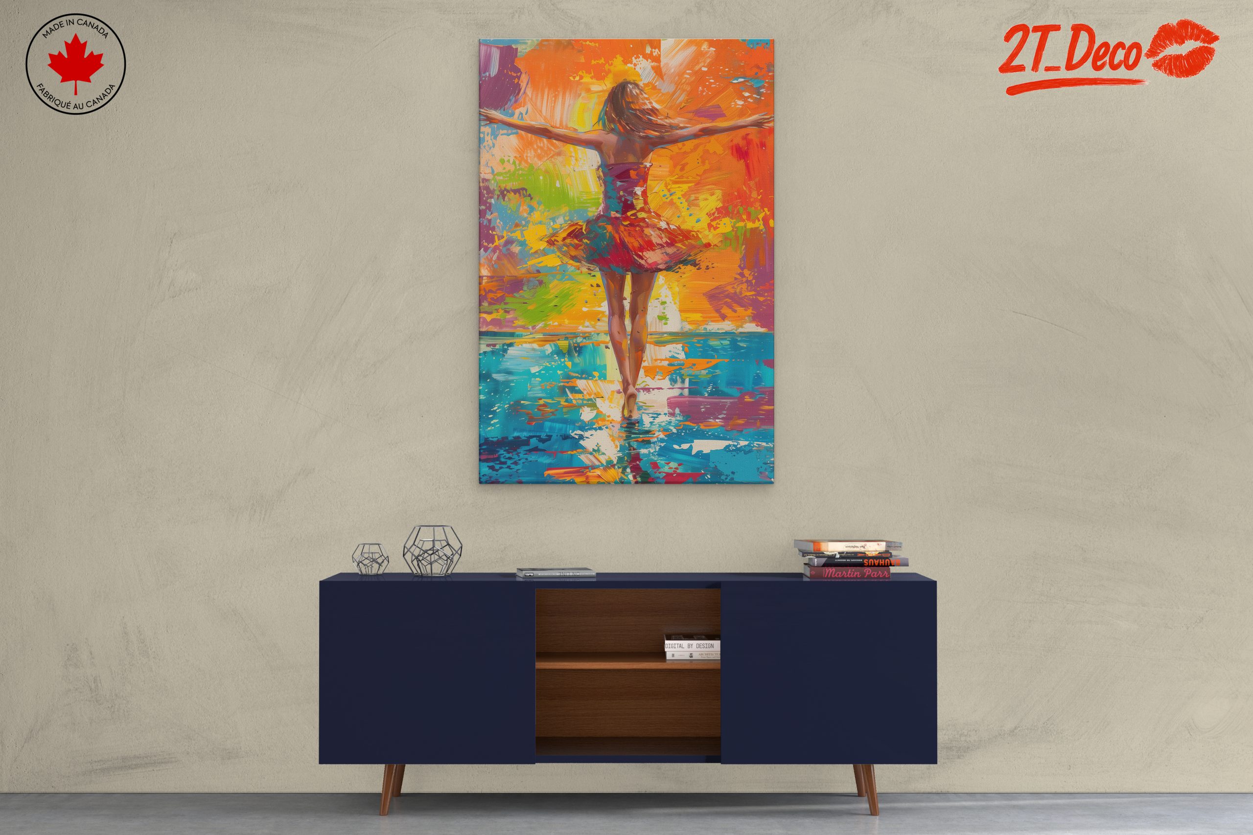 Colorful Illustration of a Dancing Figure - Image 3
