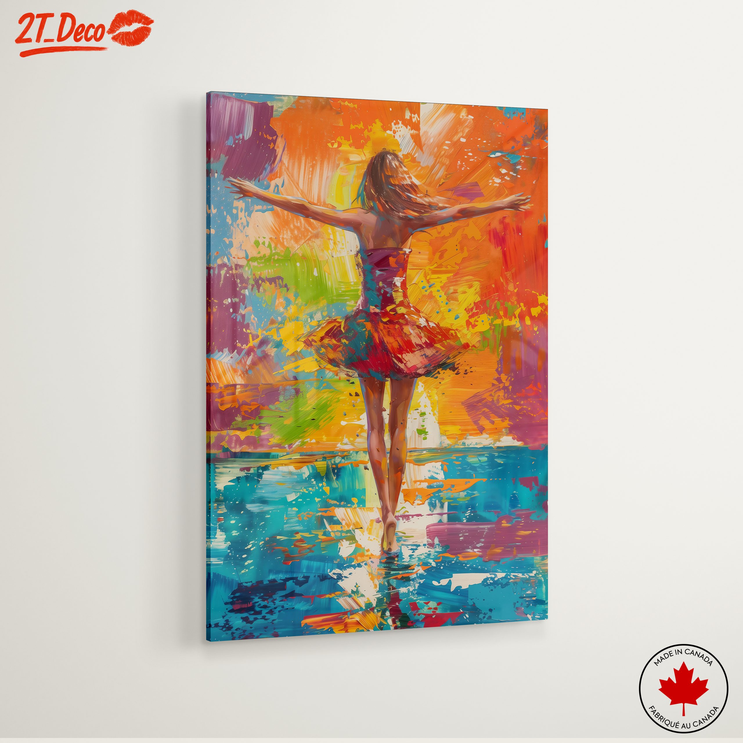 Colorful Illustration of a Dancing Figure - Image 6