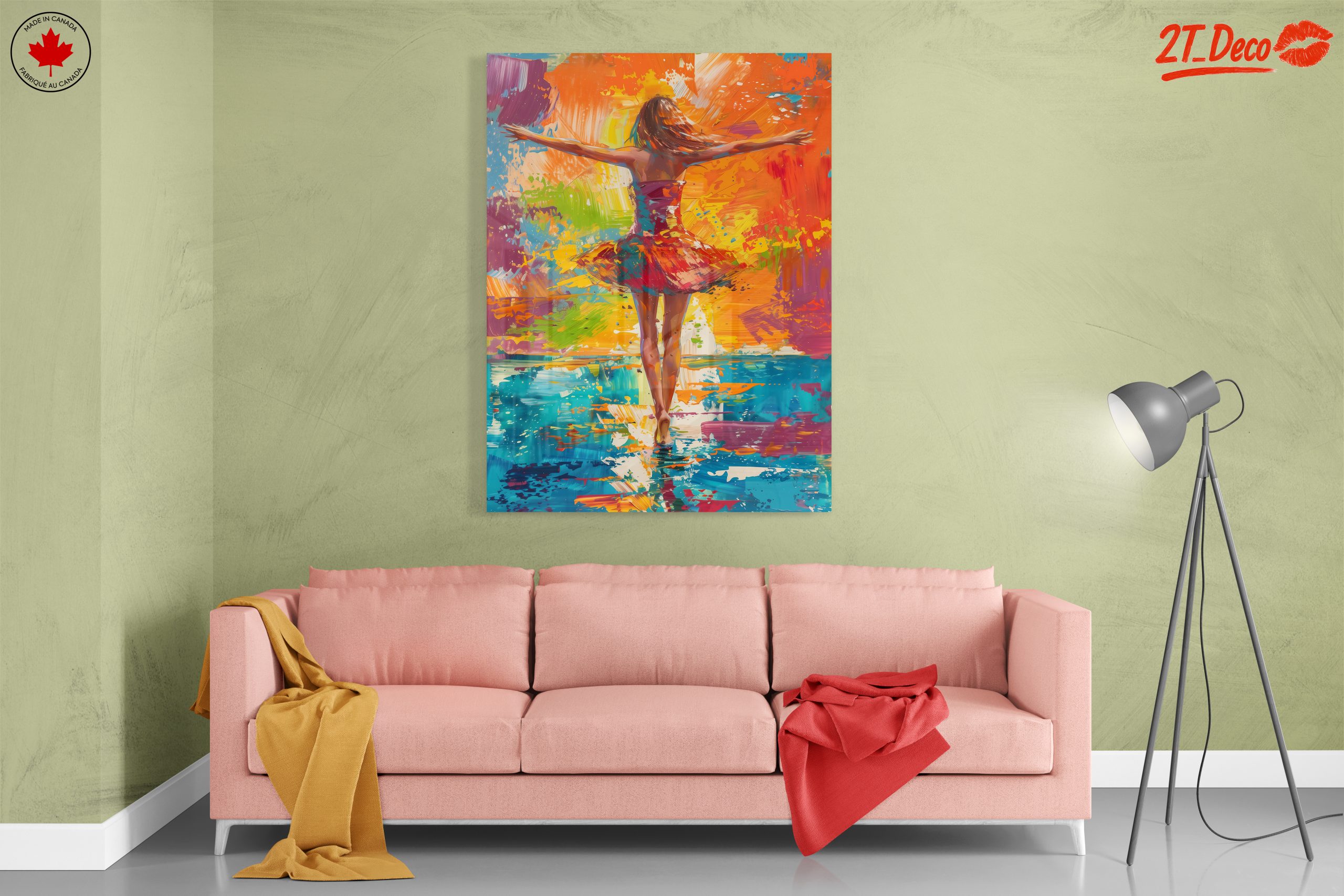 Colorful Illustration of a Dancing Figure - Image 7
