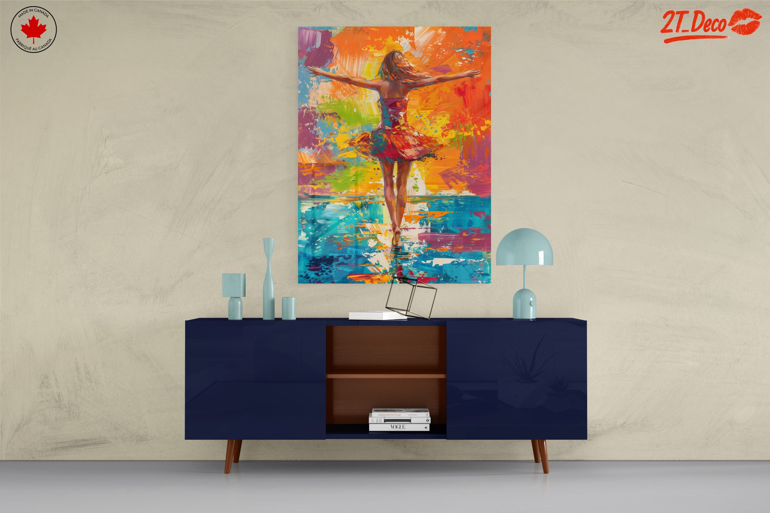 Colorful Illustration of a Dancing Figure - Image 8
