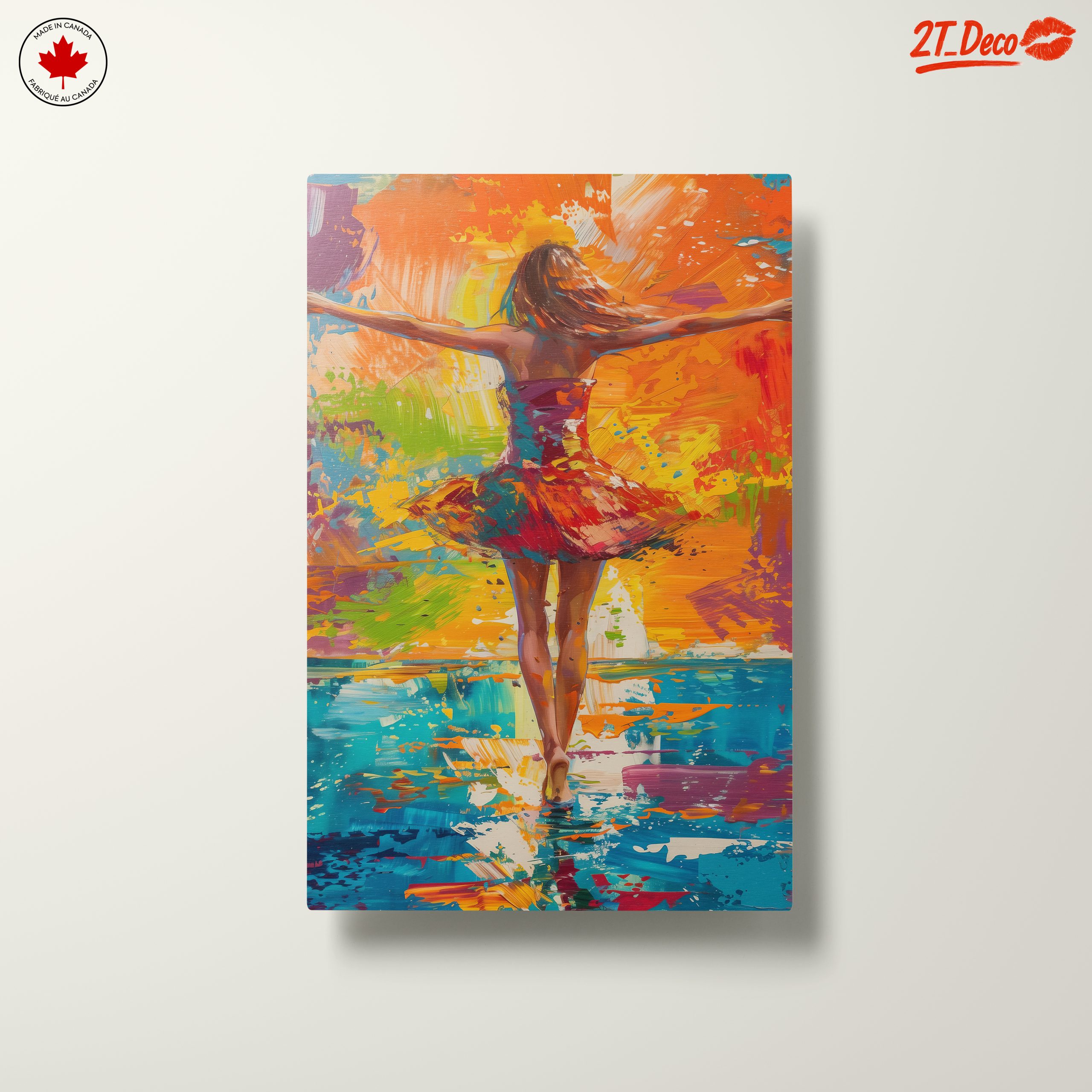 Colorful Illustration of a Dancing Figure - Image 10