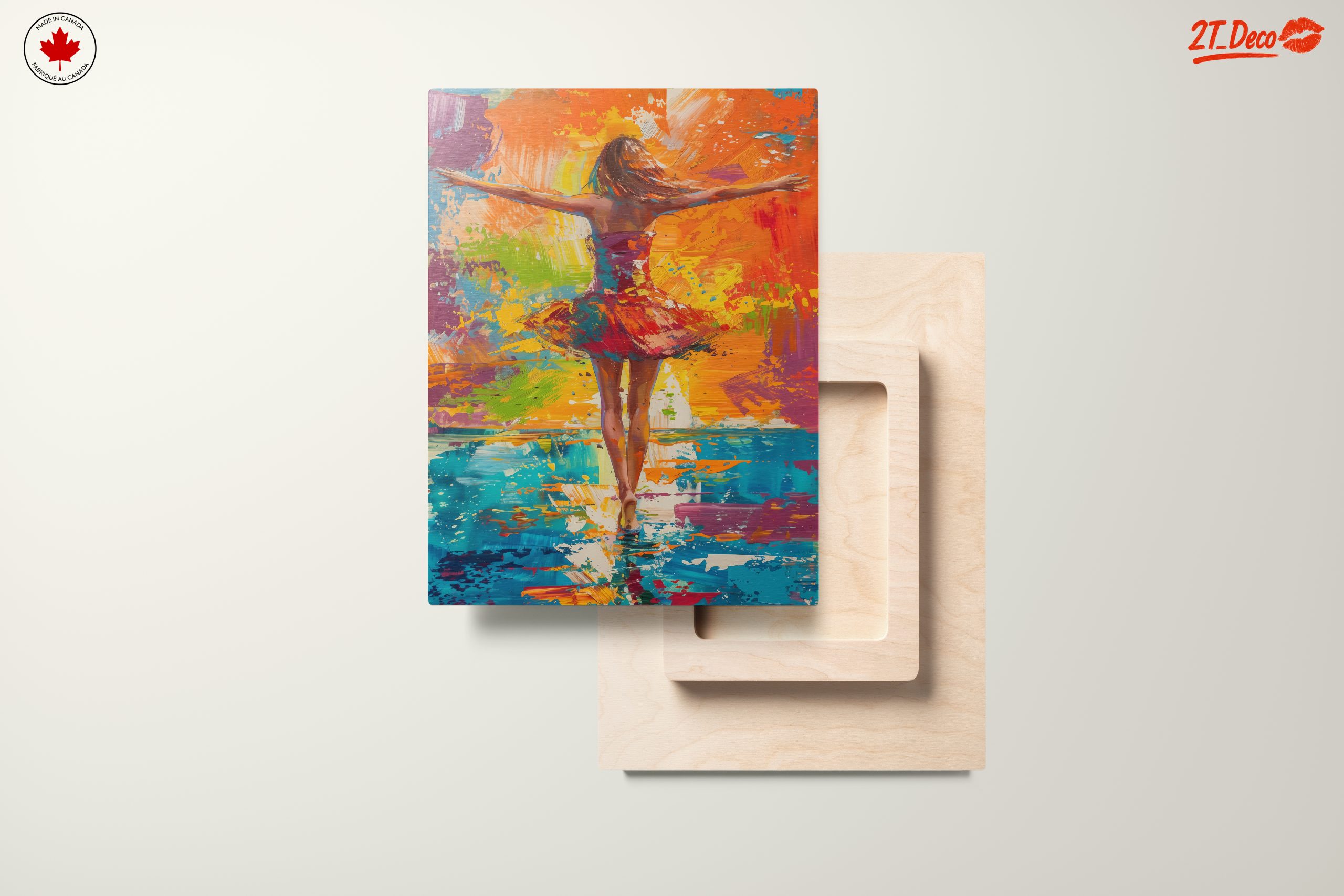 Colorful Illustration of a Dancing Figure - Image 11