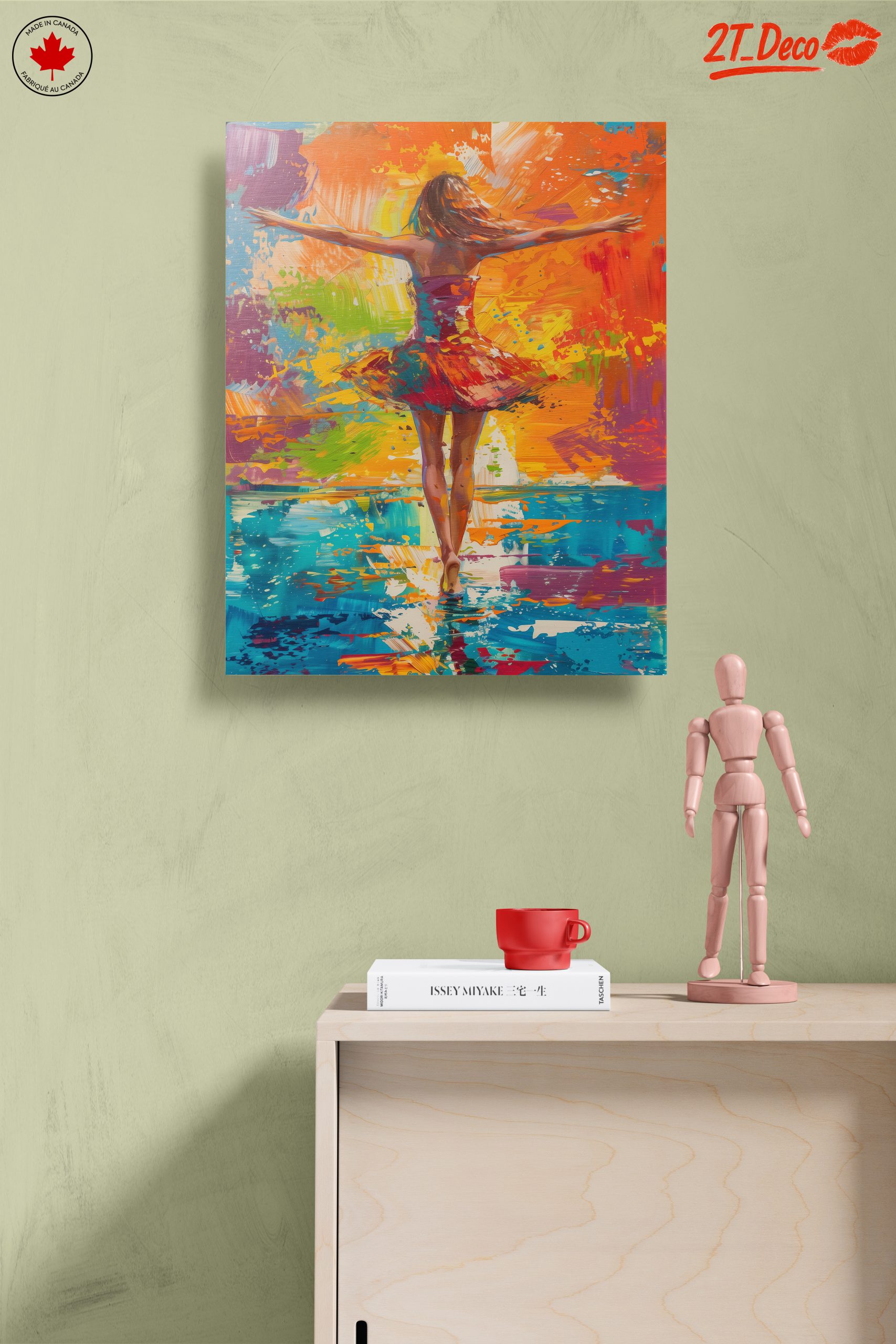 Colorful Illustration of a Dancing Figure - Image 14