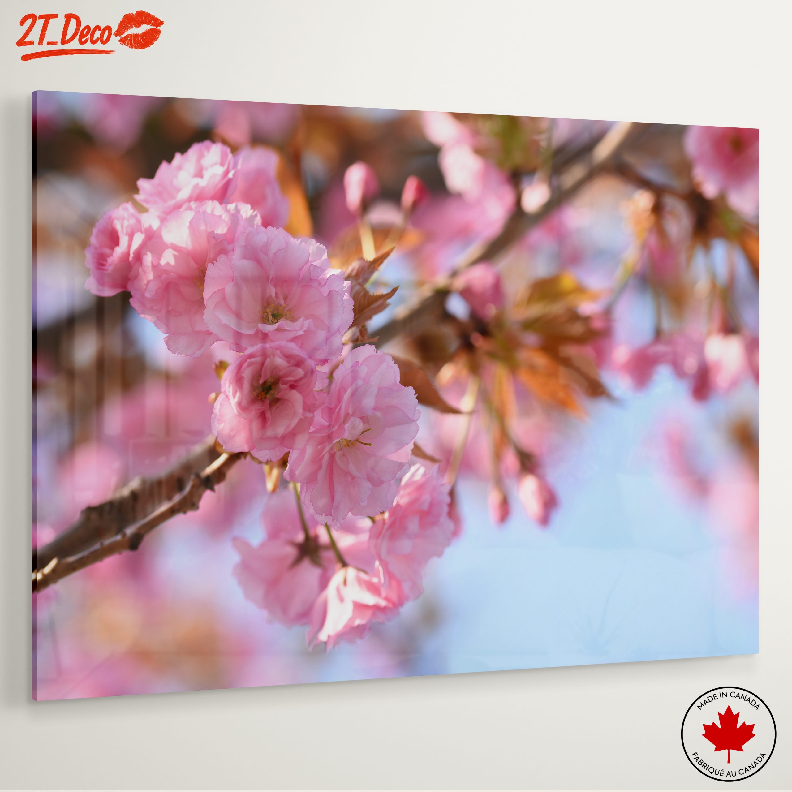 Delicate Pink Cherry Blossom Art - Image 6