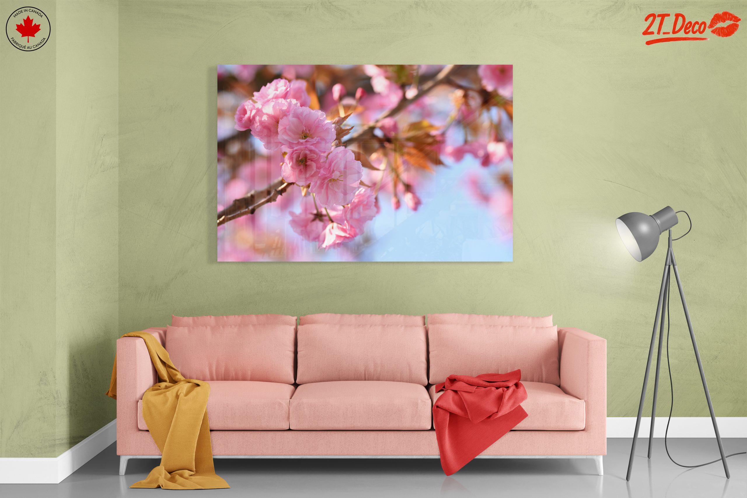 Delicate Pink Cherry Blossom Art - Image 7
