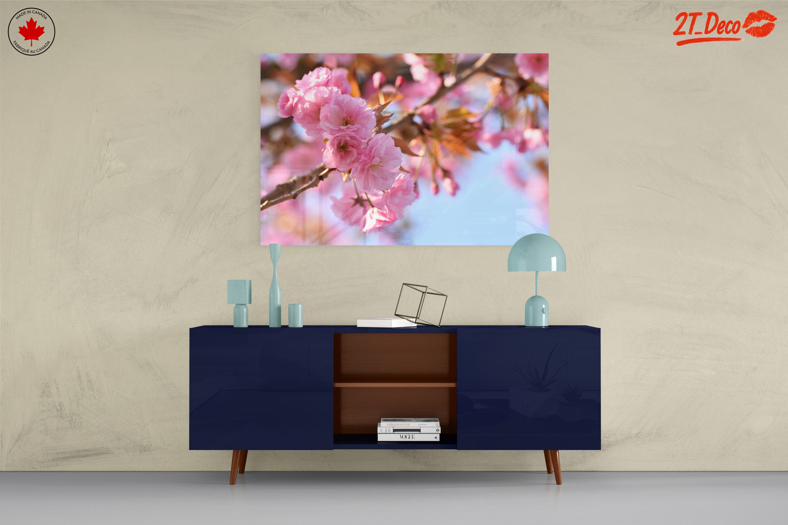 Delicate Pink Cherry Blossom Art - Image 8
