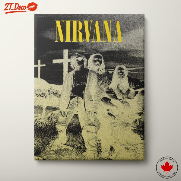 Nirvana Band Artwork in Grunge Style