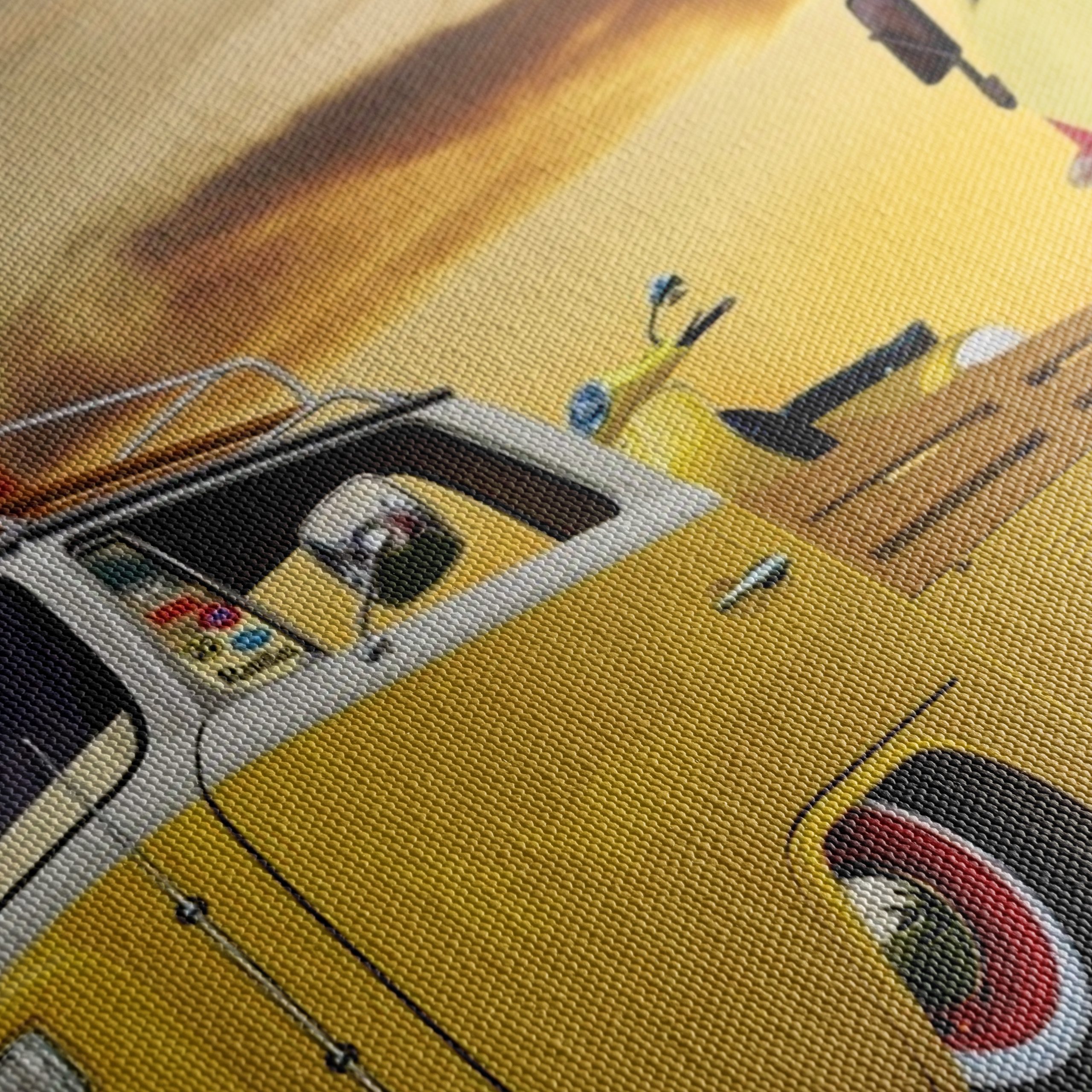 Vintage Volkswagen Classic Car Art - Image 5