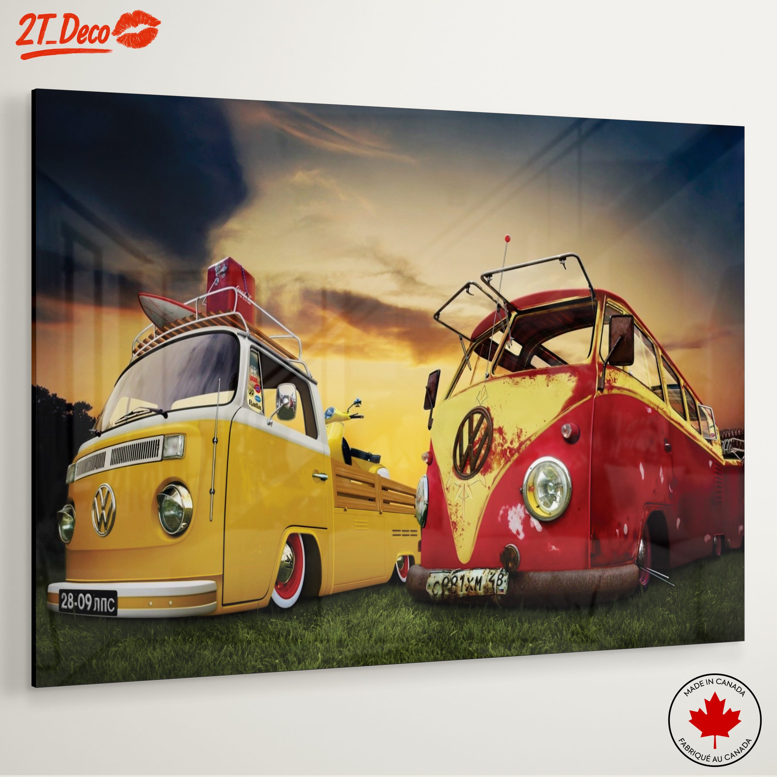 Vintage Volkswagen Classic Car Art - Image 6