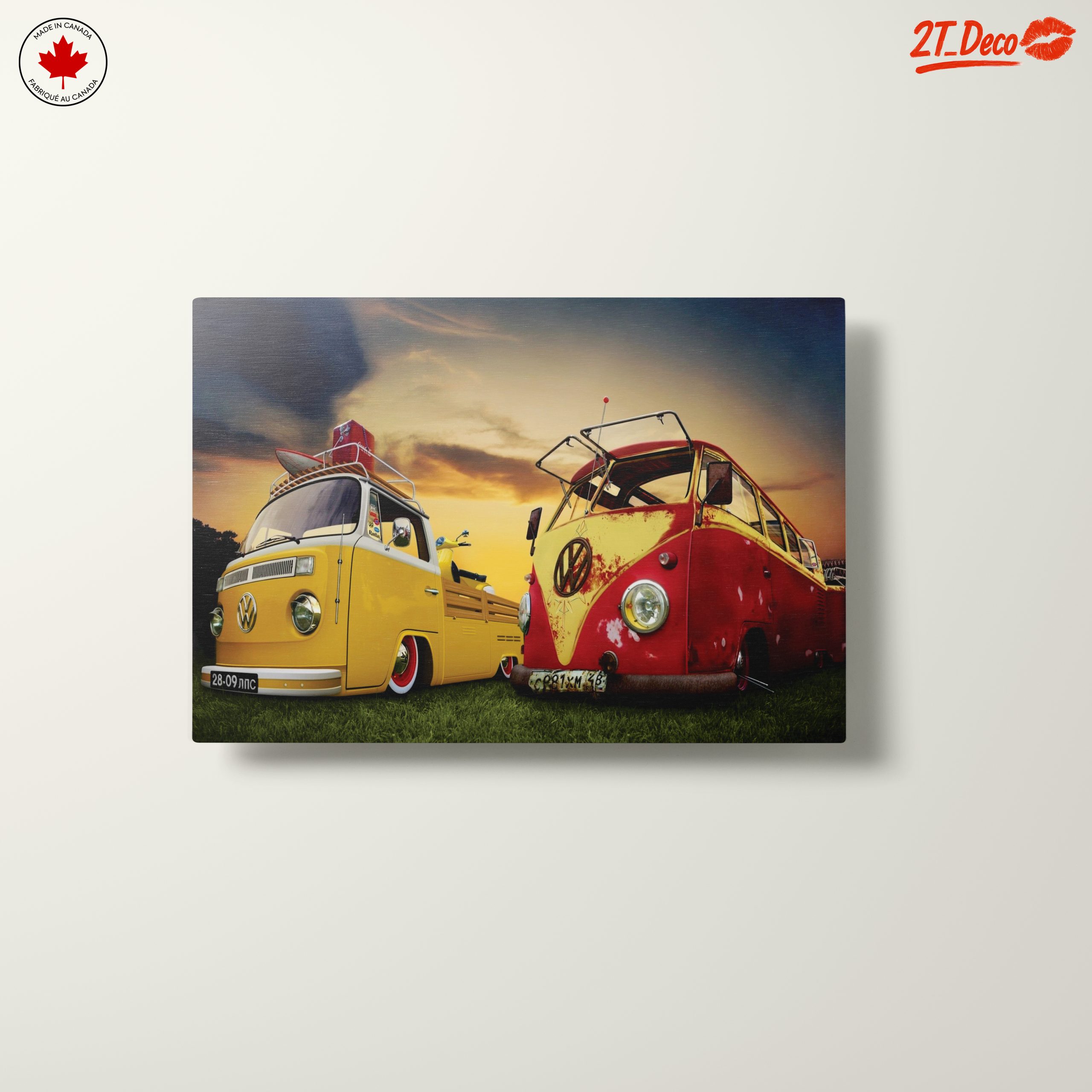 Vintage Volkswagen Classic Car Art - Image 10