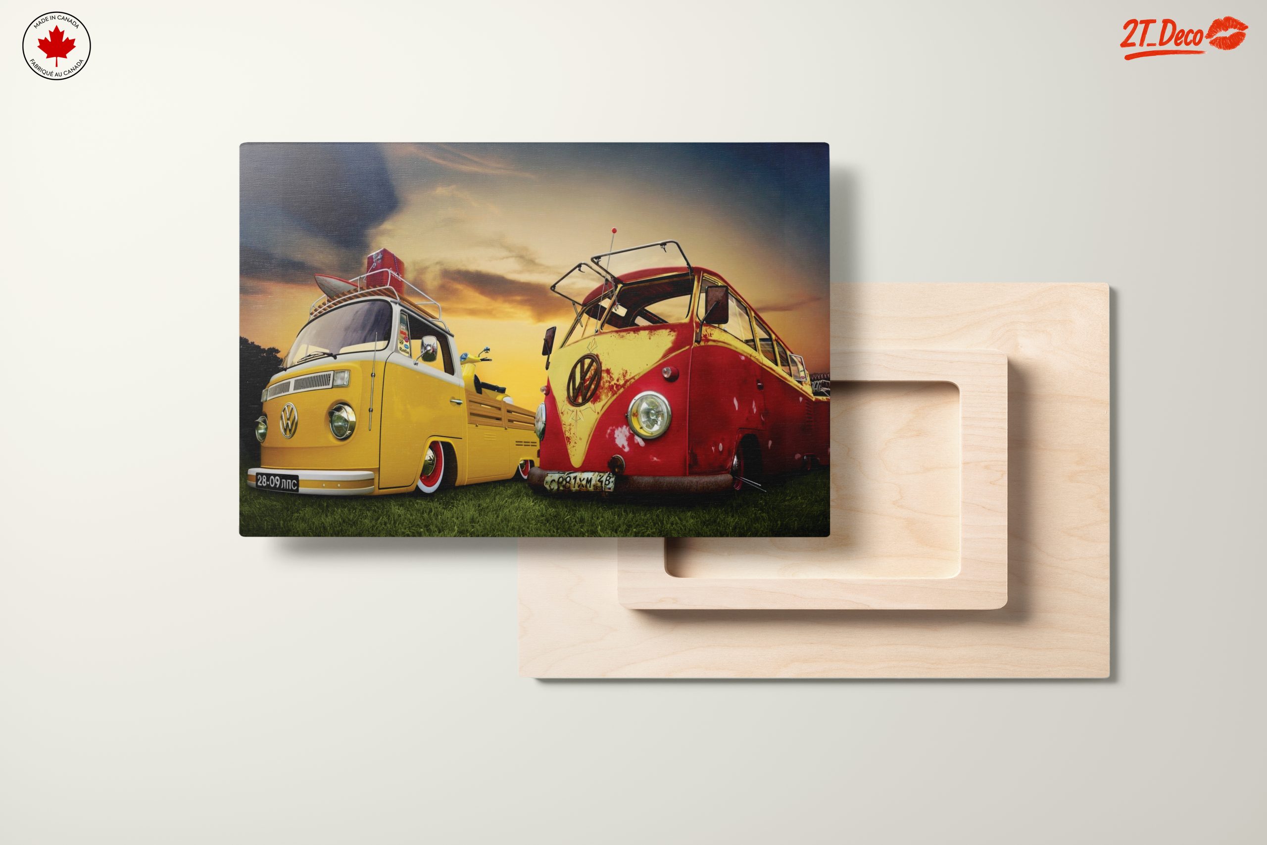 Vintage Volkswagen Classic Car Art - Image 11