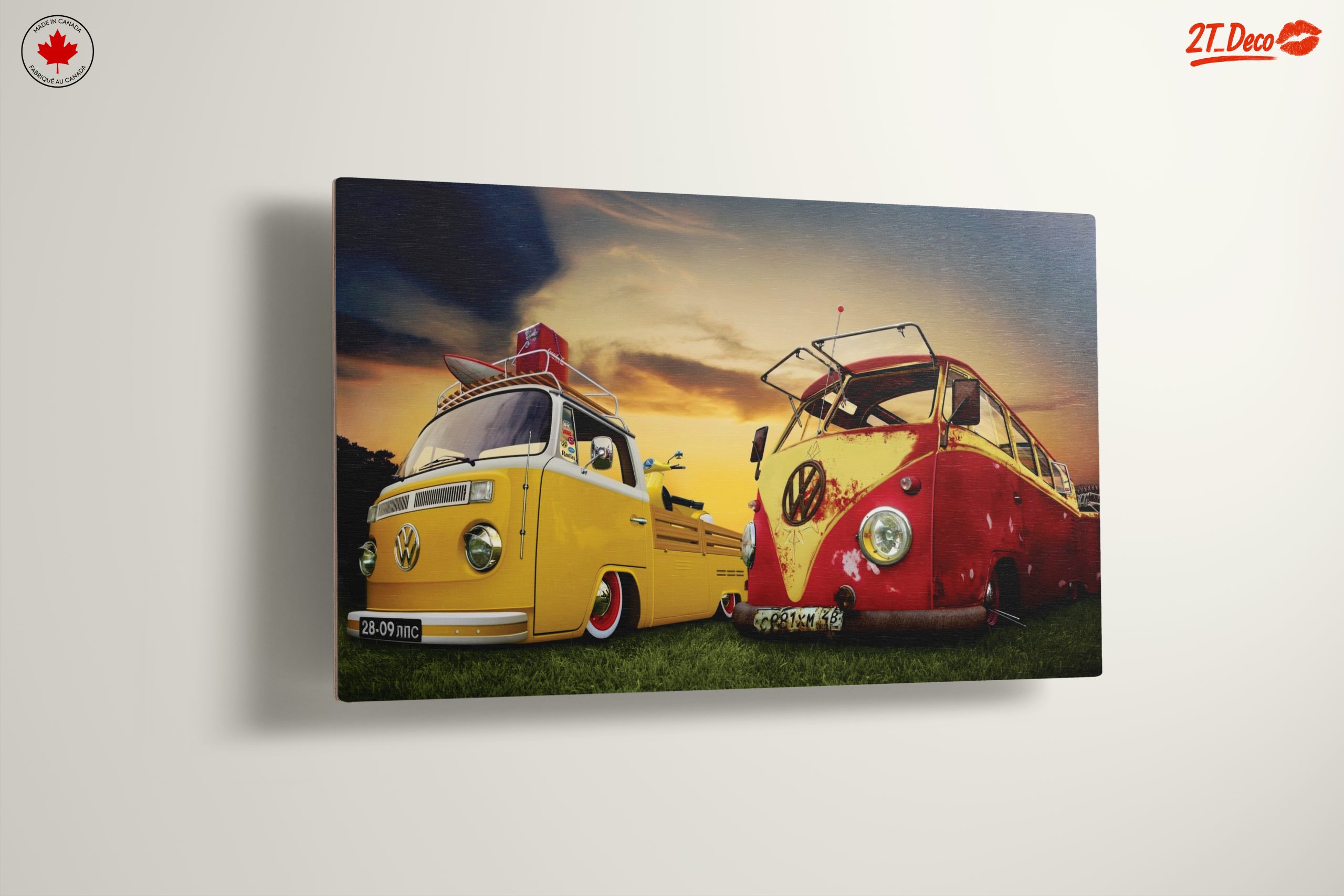 Vintage Volkswagen Classic Car Art - Image 13