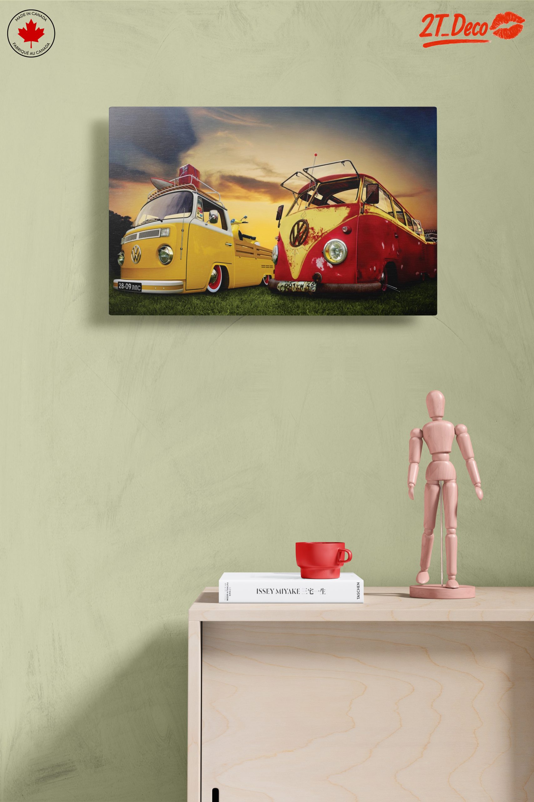 Vintage Volkswagen Classic Car Art - Image 14