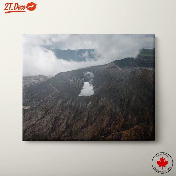 Majestic Volcano Landscape with Clouds 2