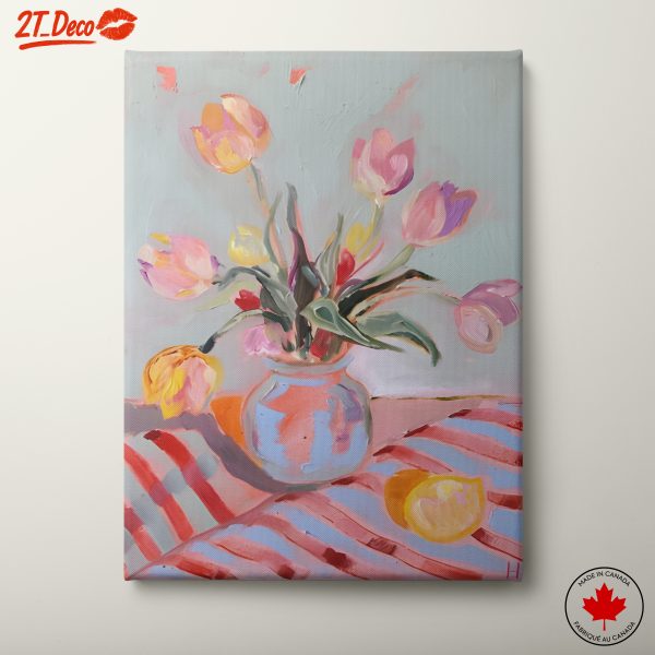 Vibrant Floral Still Life with Tulips