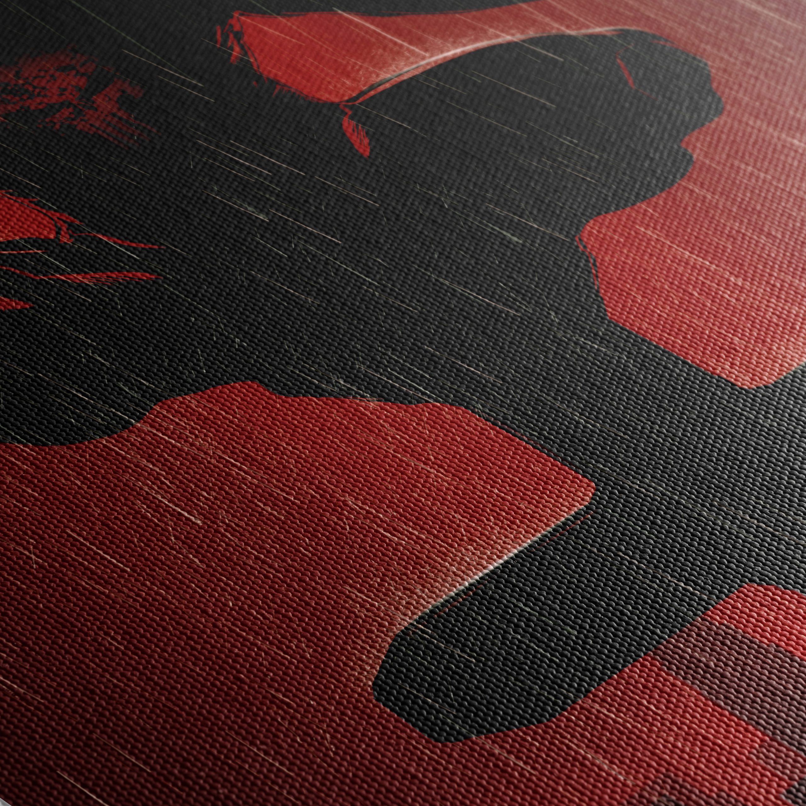 Punisher Comic Art on Vibrant Red Background - Image 5