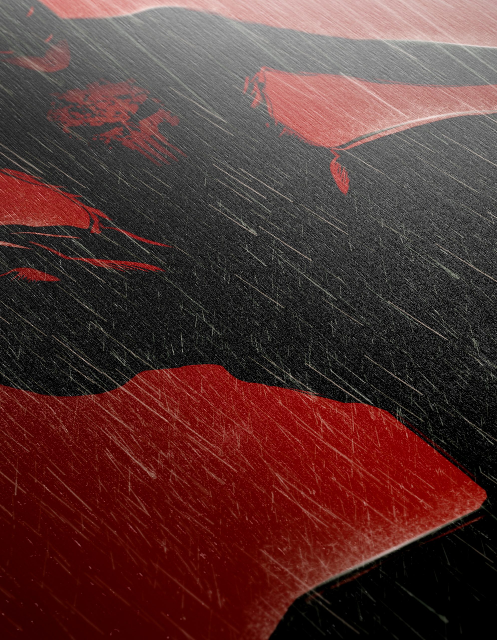 Punisher Comic Art on Vibrant Red Background - Image 12