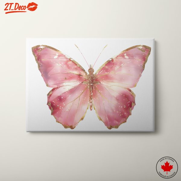 Elegant Pink Butterfly Art Print