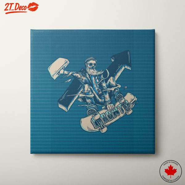 Dynamic Skateboarder Artwork for Urban Spaces