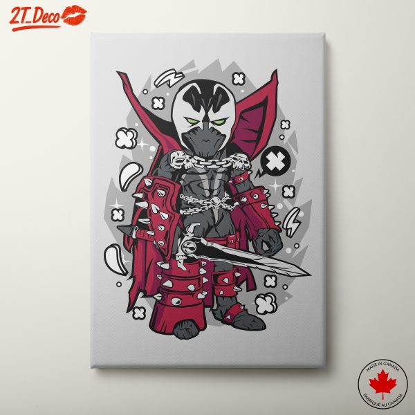 Stylized Animated Character Art Featuring Heroic Figure