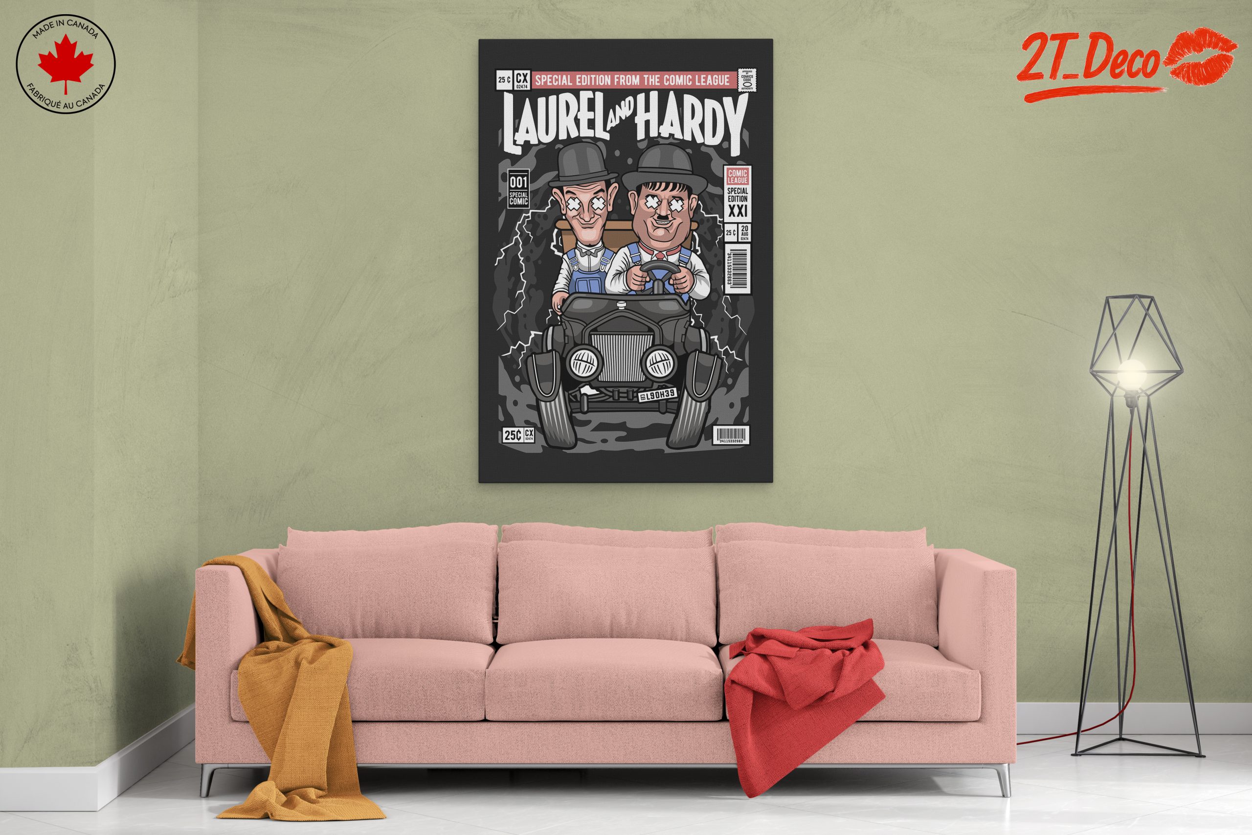 Laurel and Hardy Cartoon Illustration - Image 2