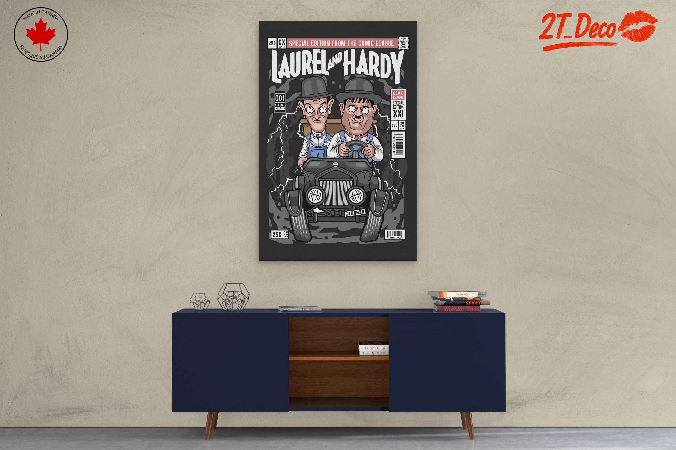 Laurel and Hardy Cartoon Illustration - Image 3