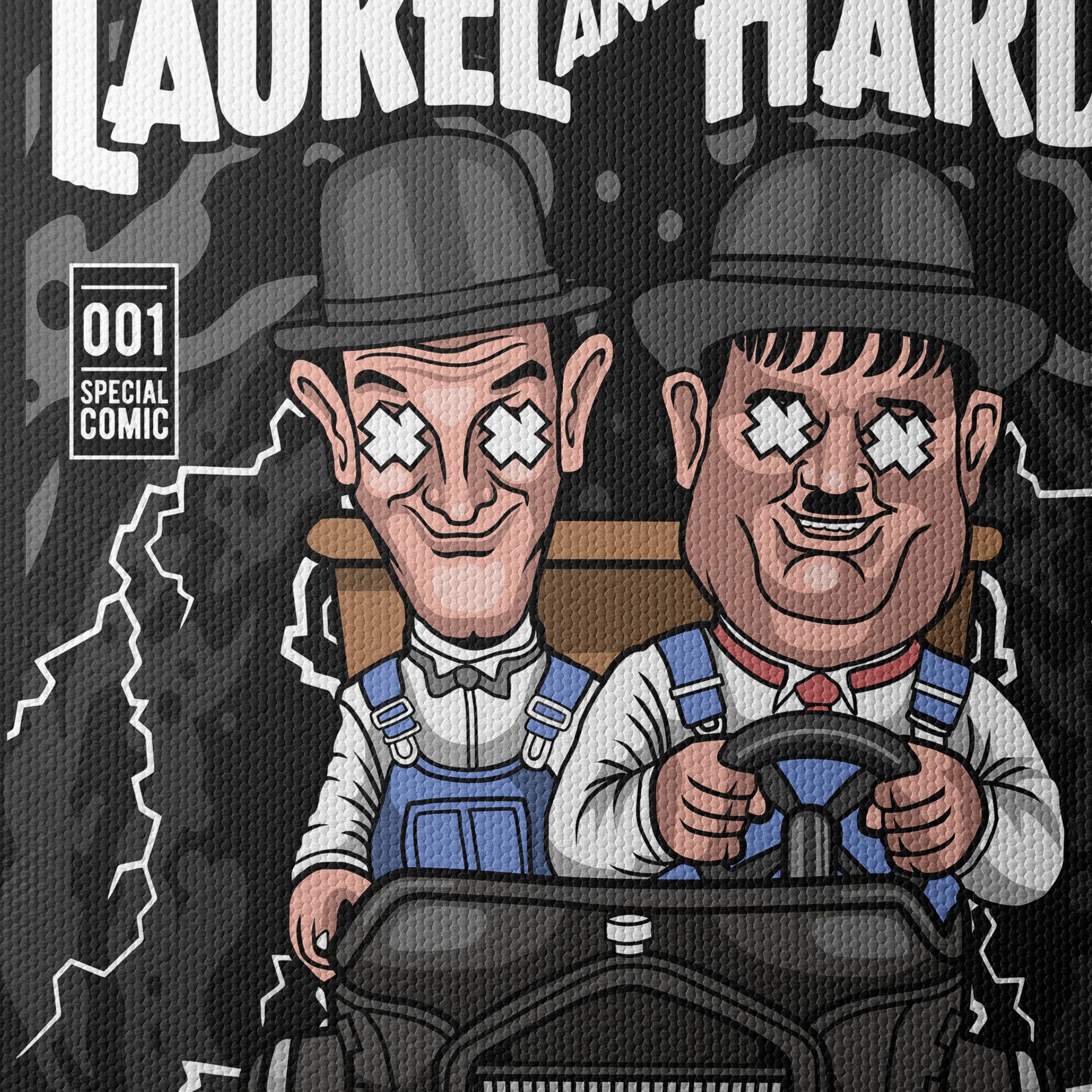 Laurel and Hardy Cartoon Illustration - Image 4