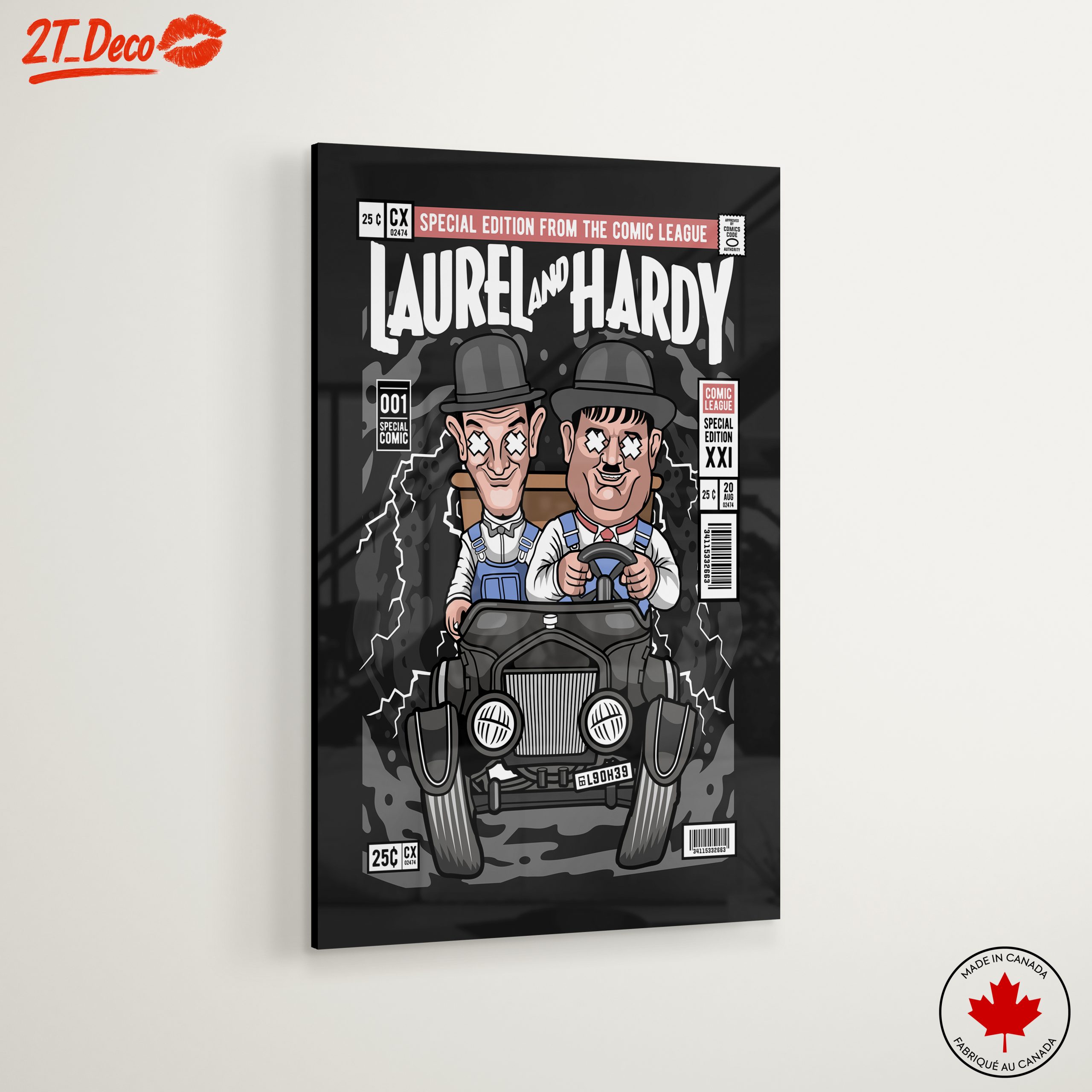 Laurel and Hardy Cartoon Illustration - Image 6