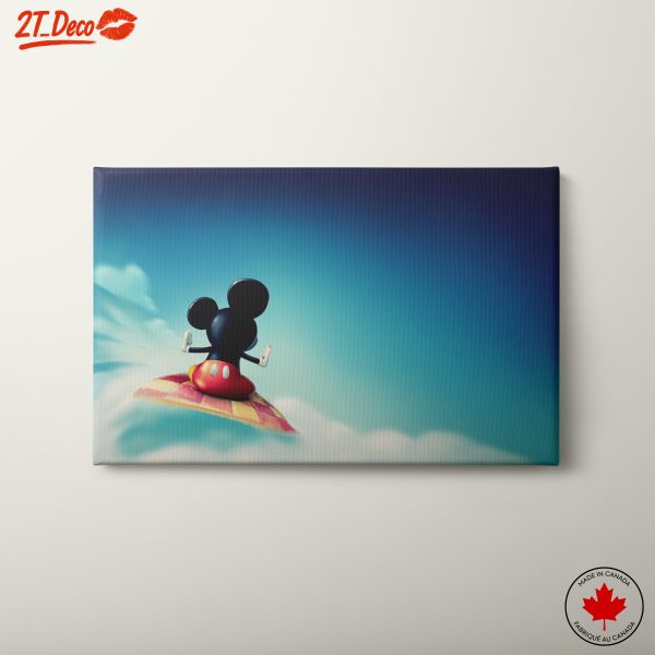 Mickey Mouse Flying on Carpet