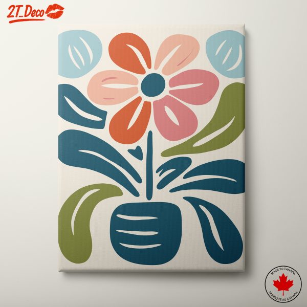 Stylized Botanical Floral Artwork