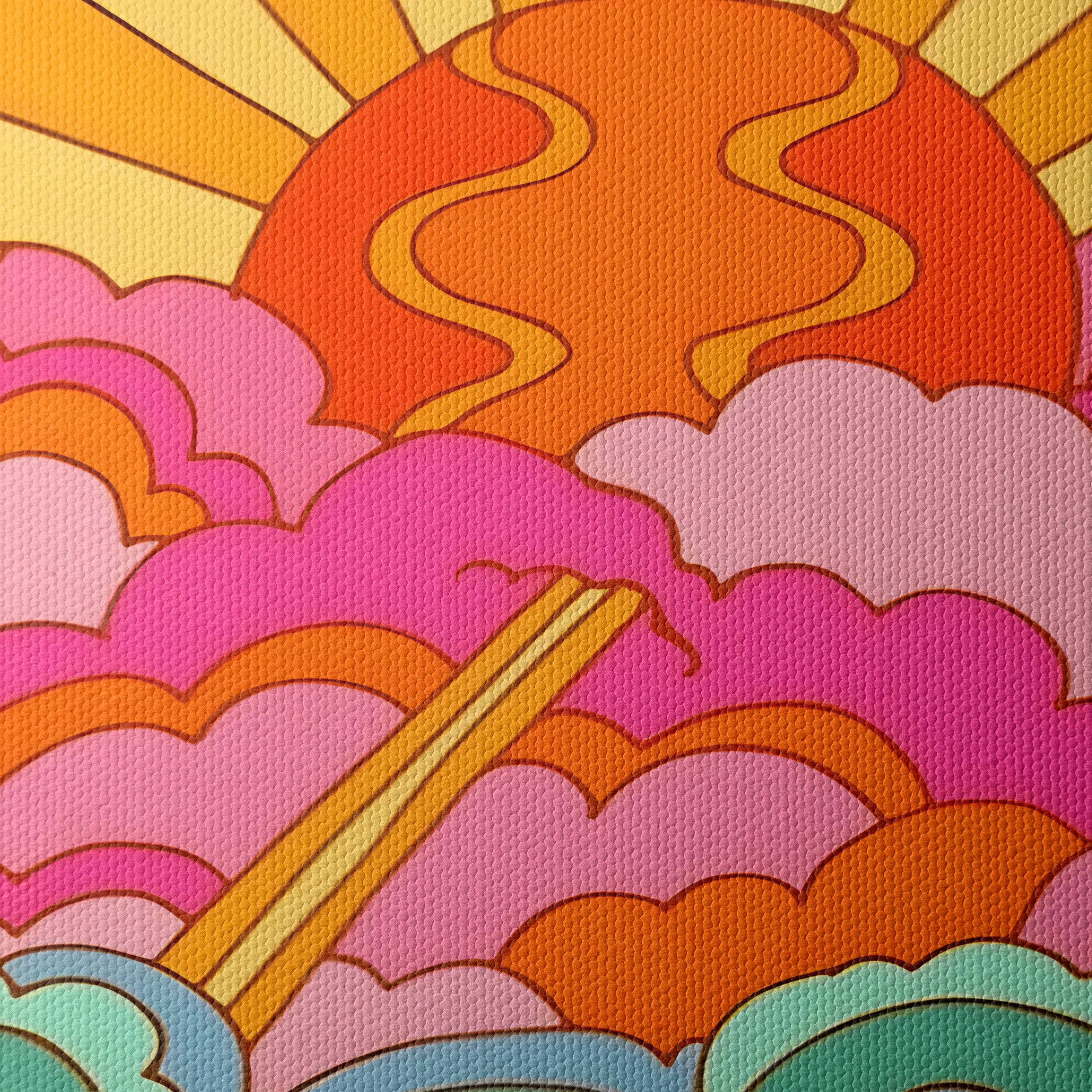 Vibrant Abstract Sunset and Waves Art - Image 4