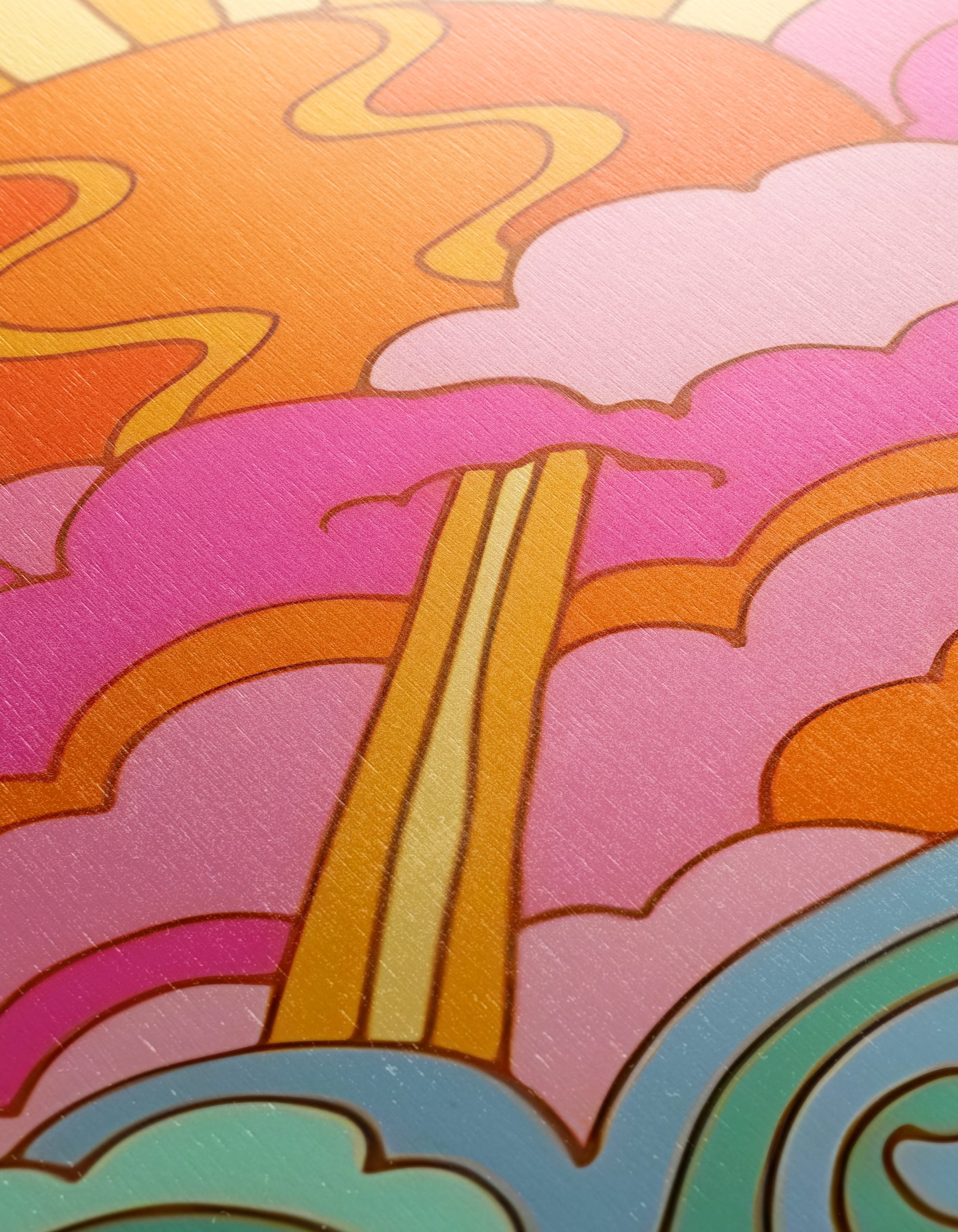 Vibrant Abstract Sunset and Waves Art - Image 12