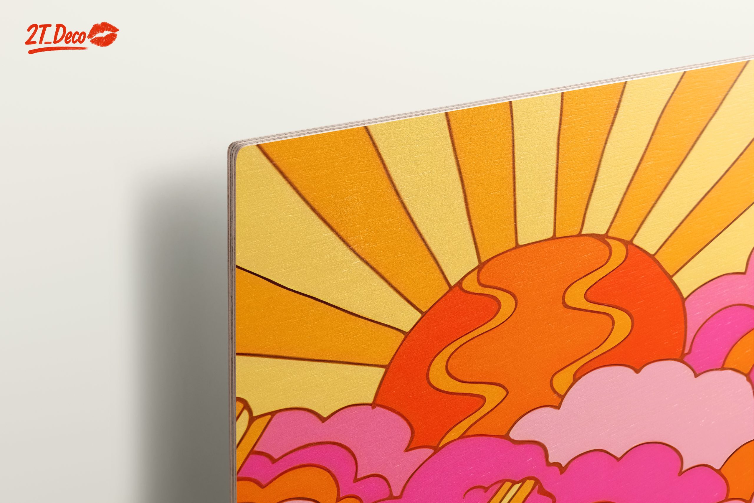 Vibrant Abstract Sunset and Waves Art - Image 15