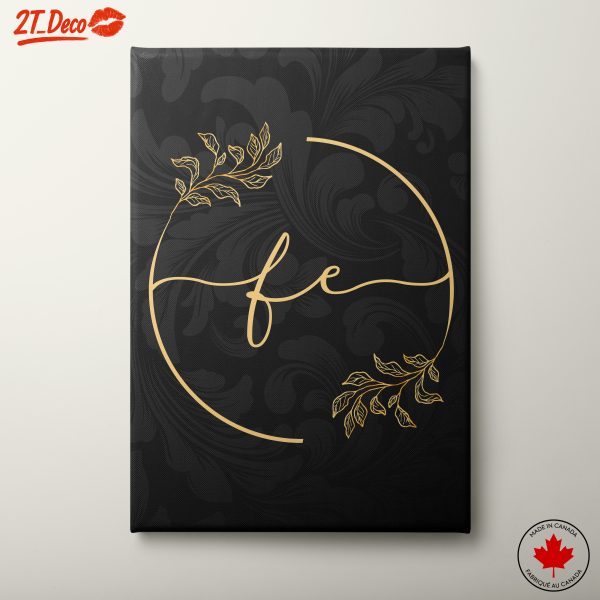 Elegant Typography Art with Botanical Design