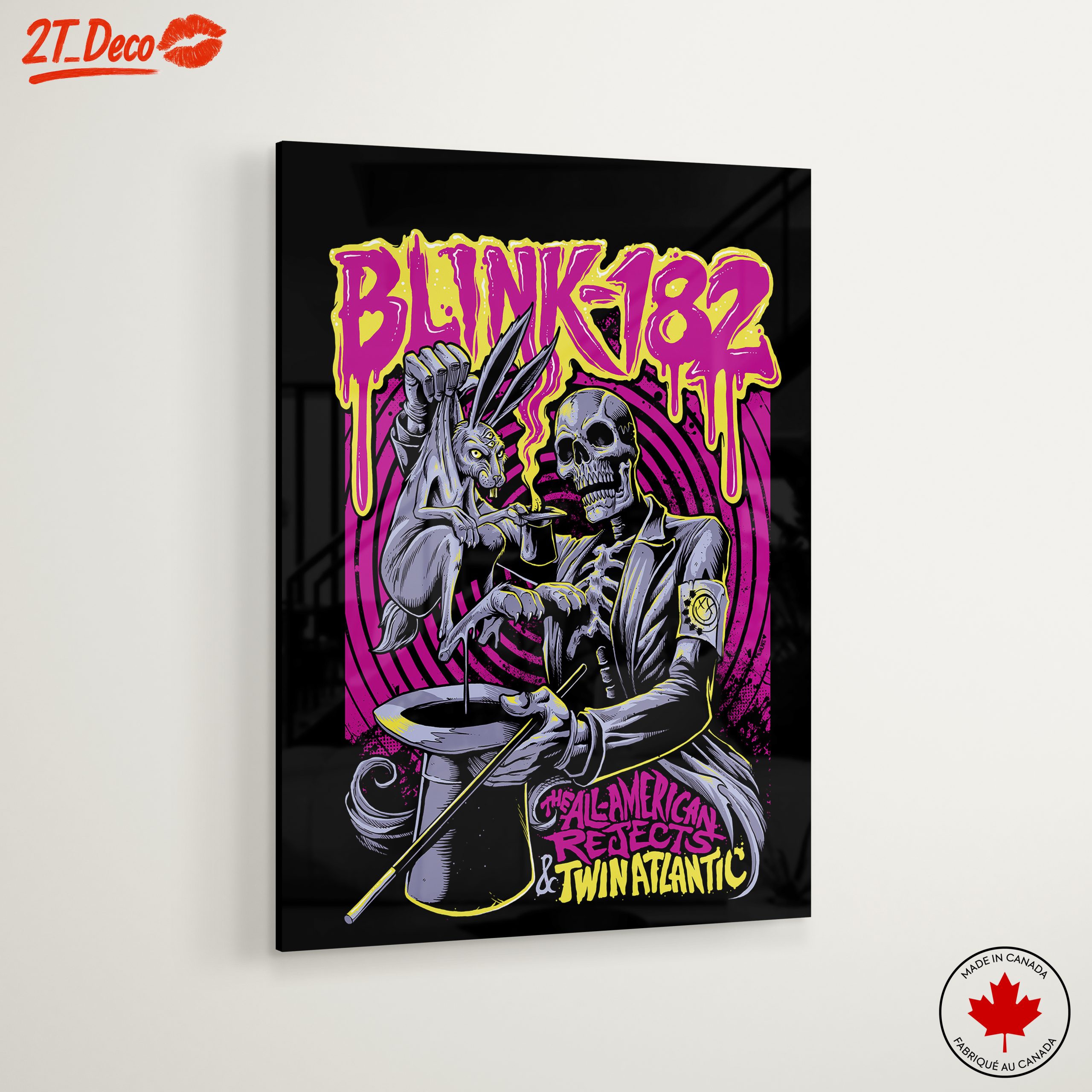 Blink-182 Artistic Design Featuring Skull and Rabbit - Image 6