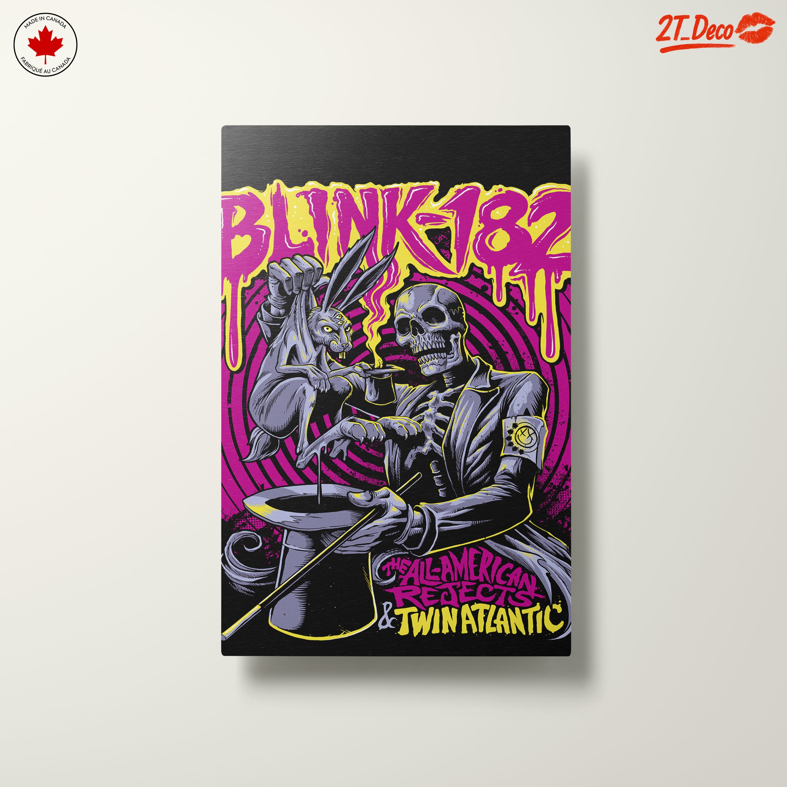 Blink-182 Artistic Design Featuring Skull and Rabbit - Image 10