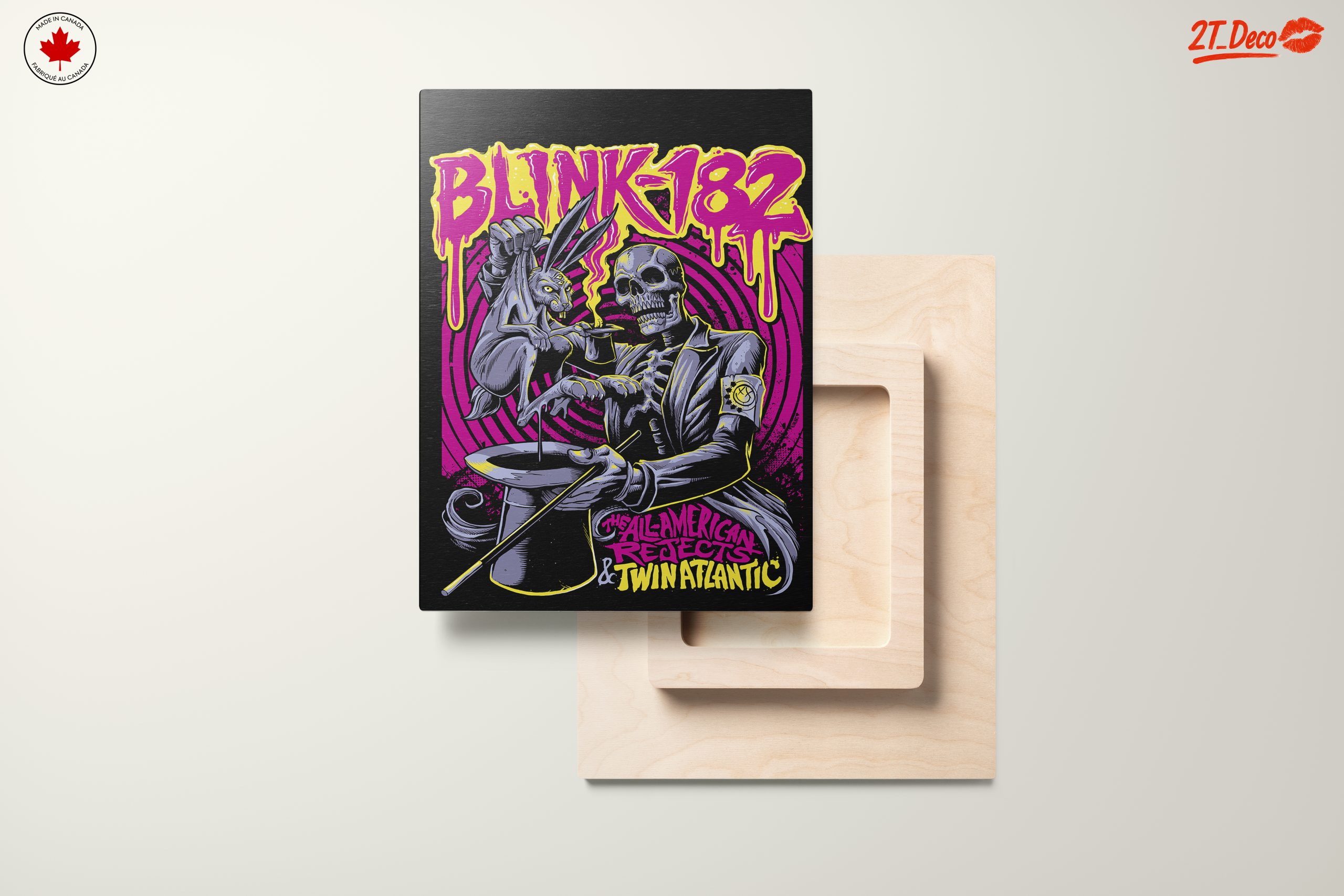 Blink-182 Artistic Design Featuring Skull and Rabbit - Image 11