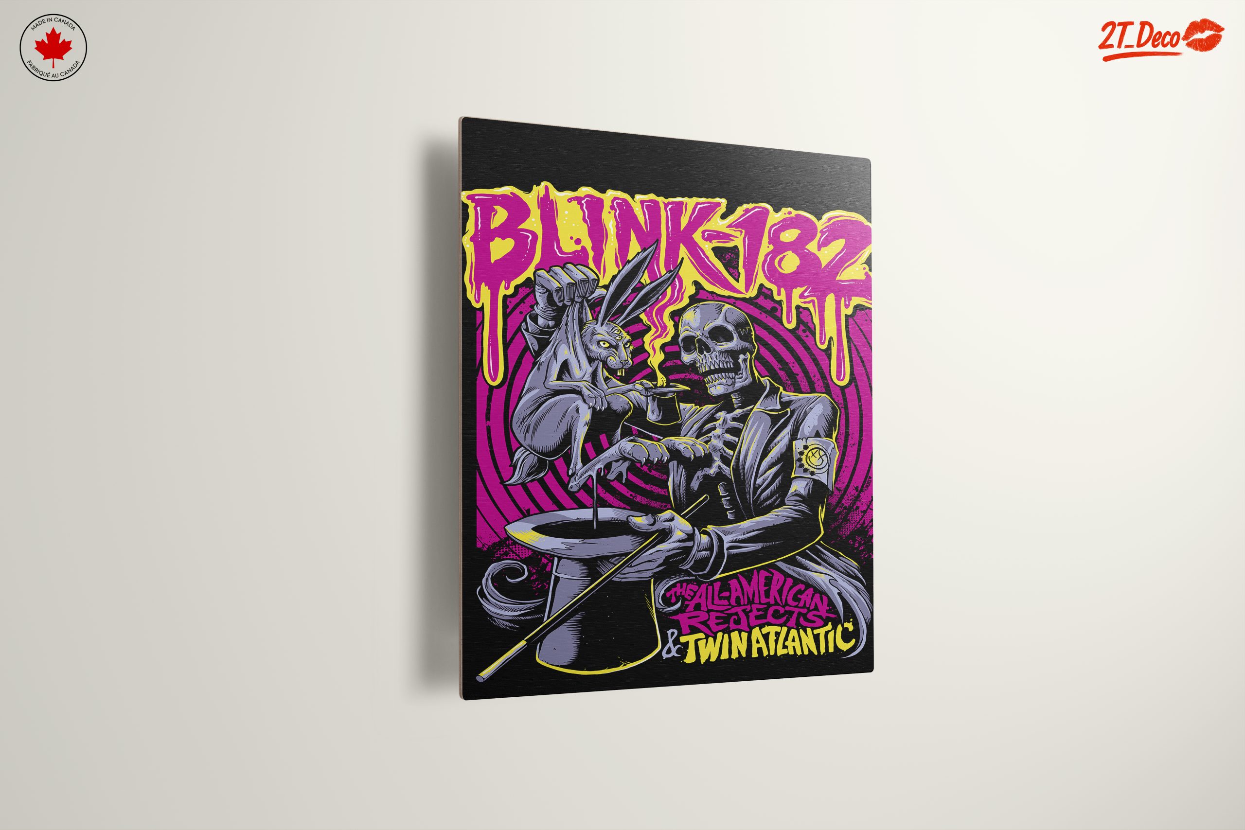 Blink-182 Artistic Design Featuring Skull and Rabbit - Image 13
