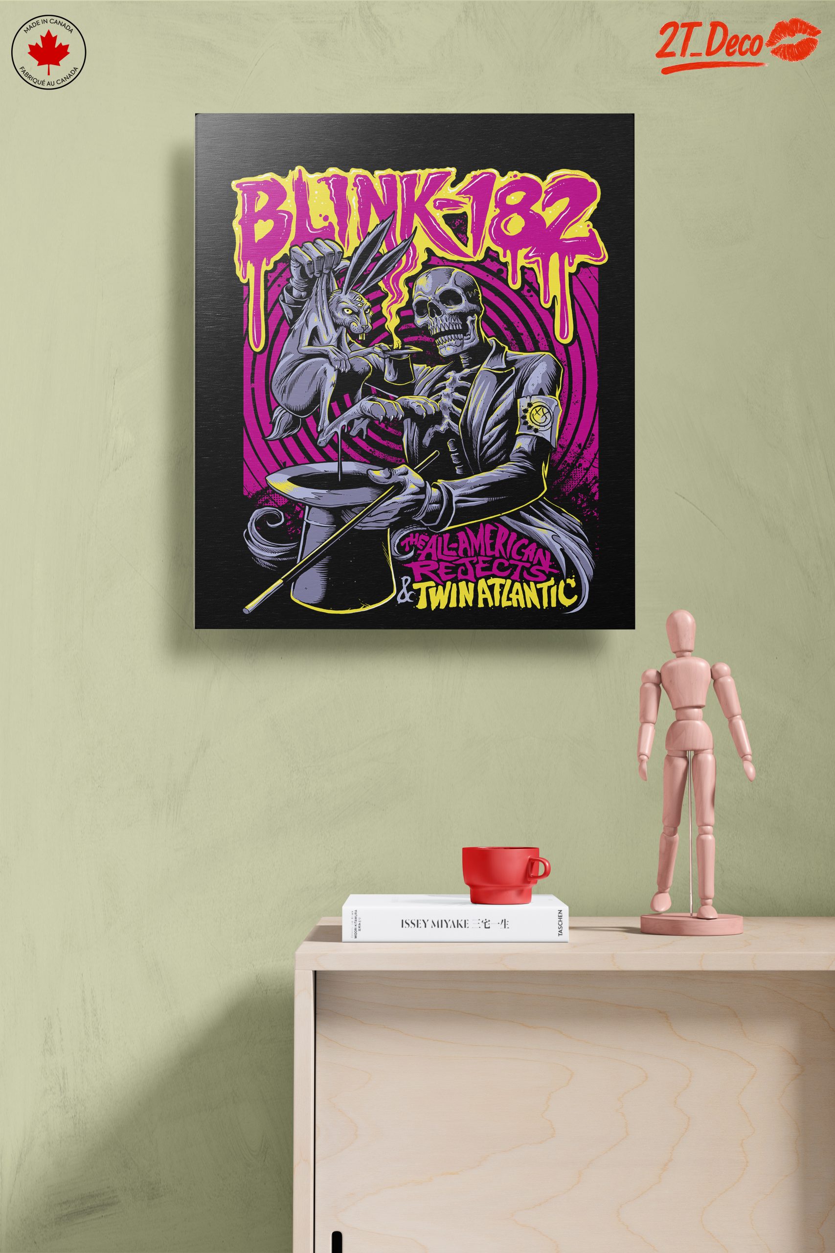 Blink-182 Artistic Design Featuring Skull and Rabbit - Image 14