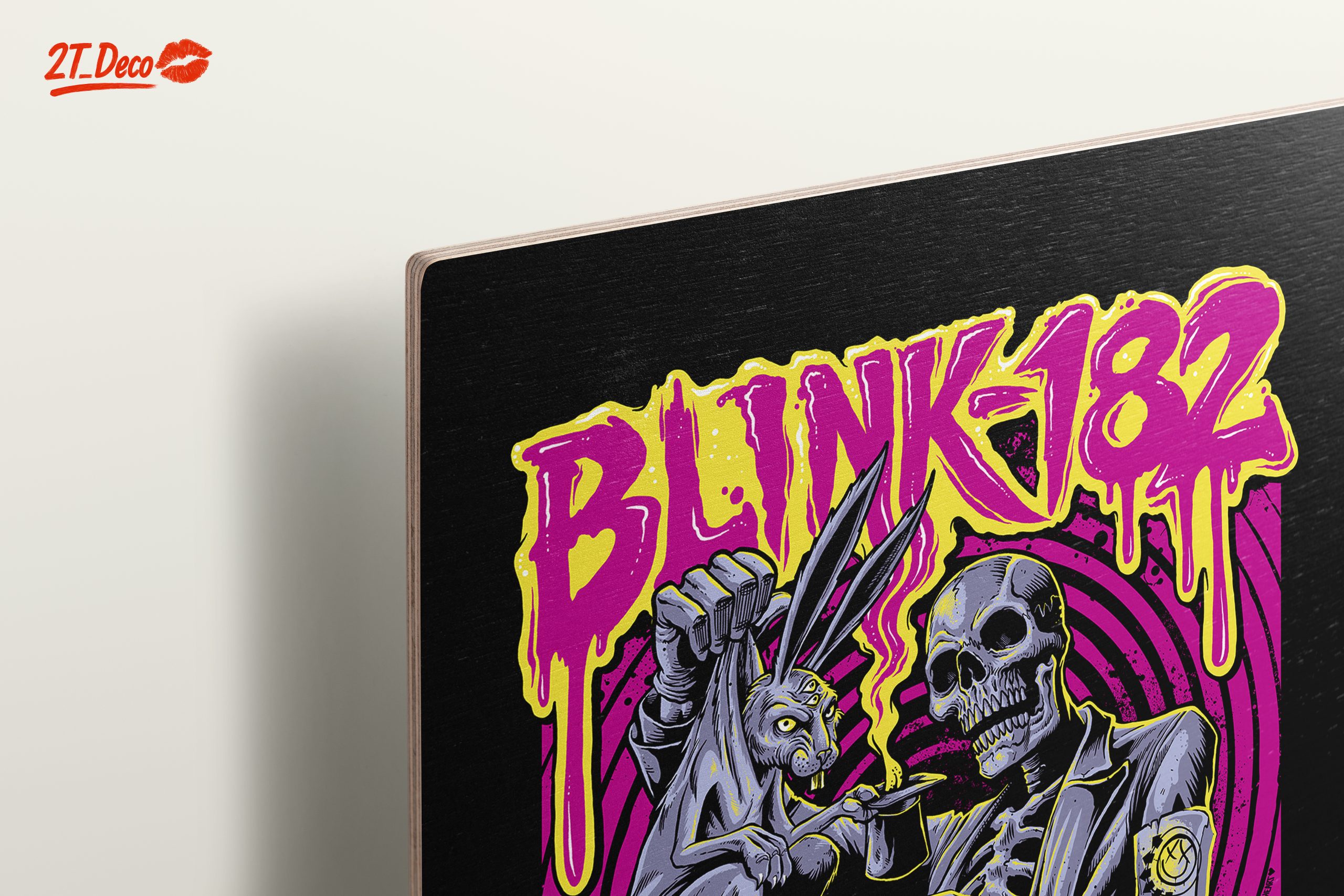Blink-182 Artistic Design Featuring Skull and Rabbit - Image 15