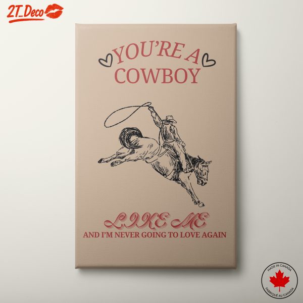 You're a Cowboy Art with a Vintage Twist