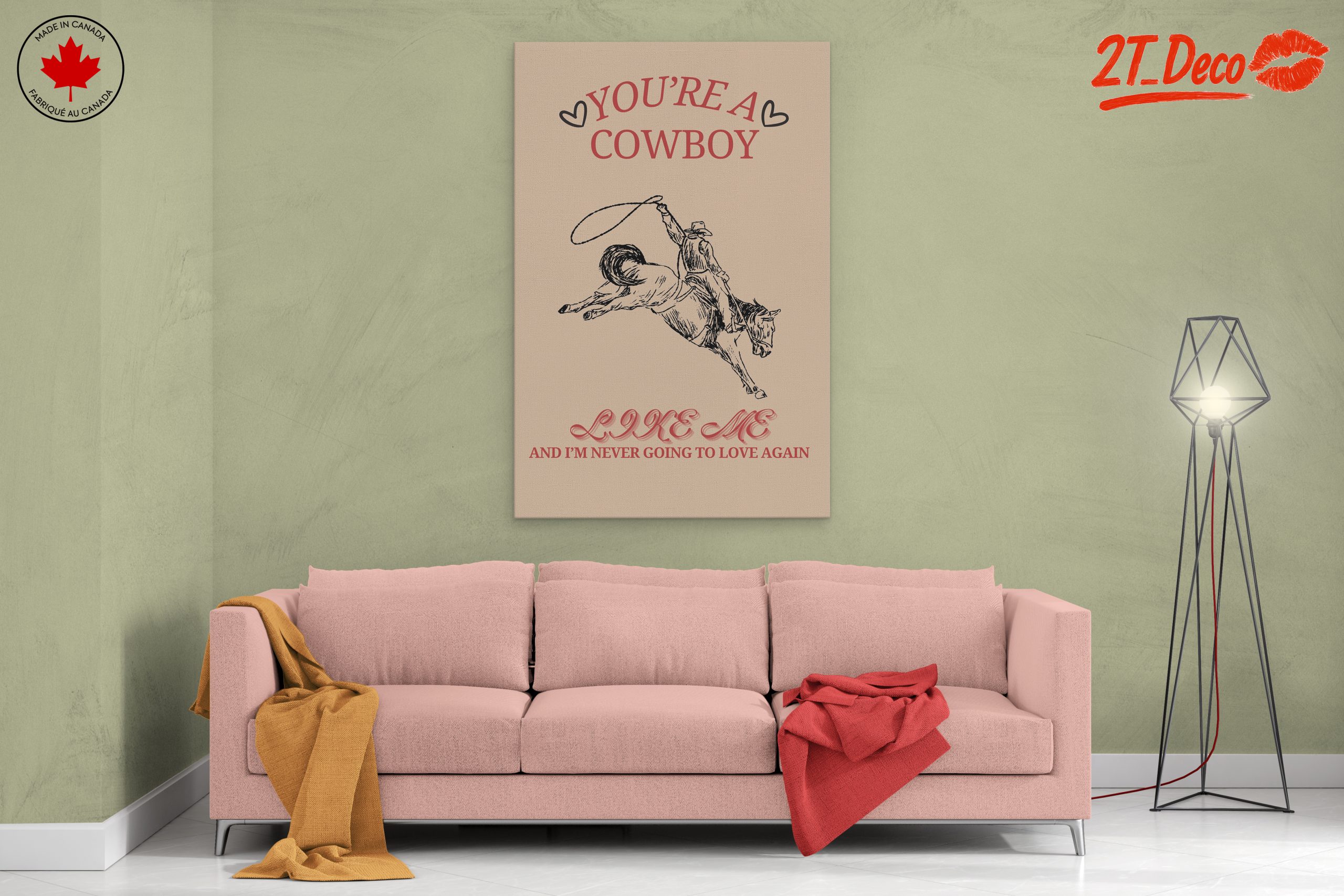 You're a Cowboy Art with a Vintage Twist - Image 2
