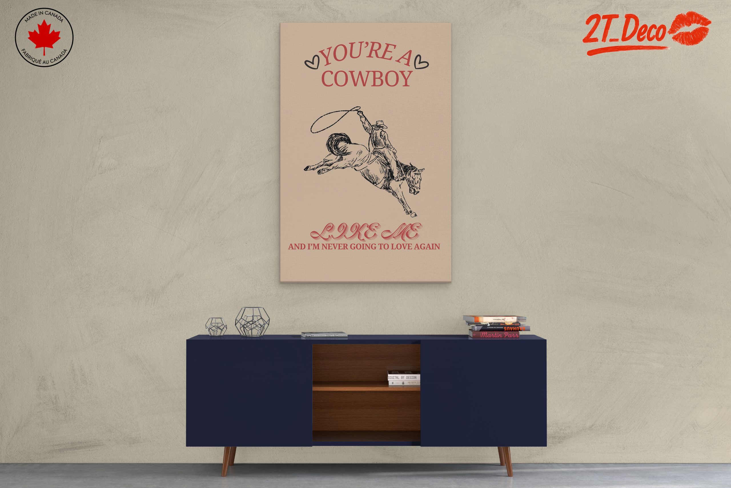 You're a Cowboy Art with a Vintage Twist - Image 3
