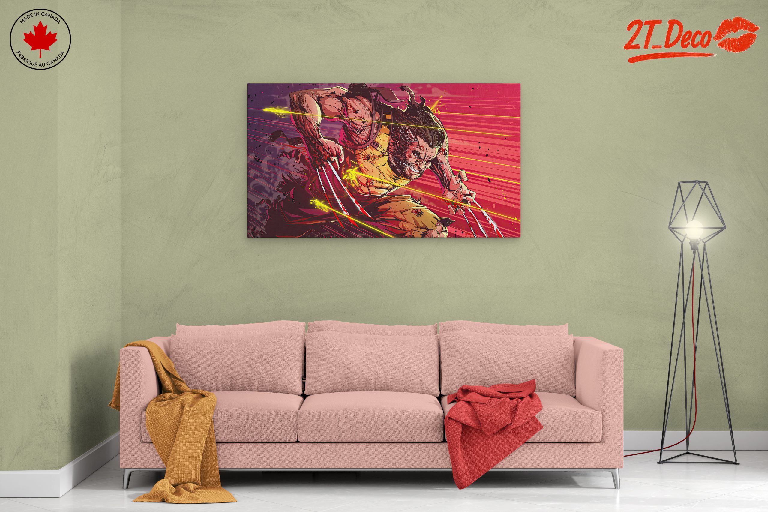 Dynamic Wolverine Artwork Featuring Claws - Image 2
