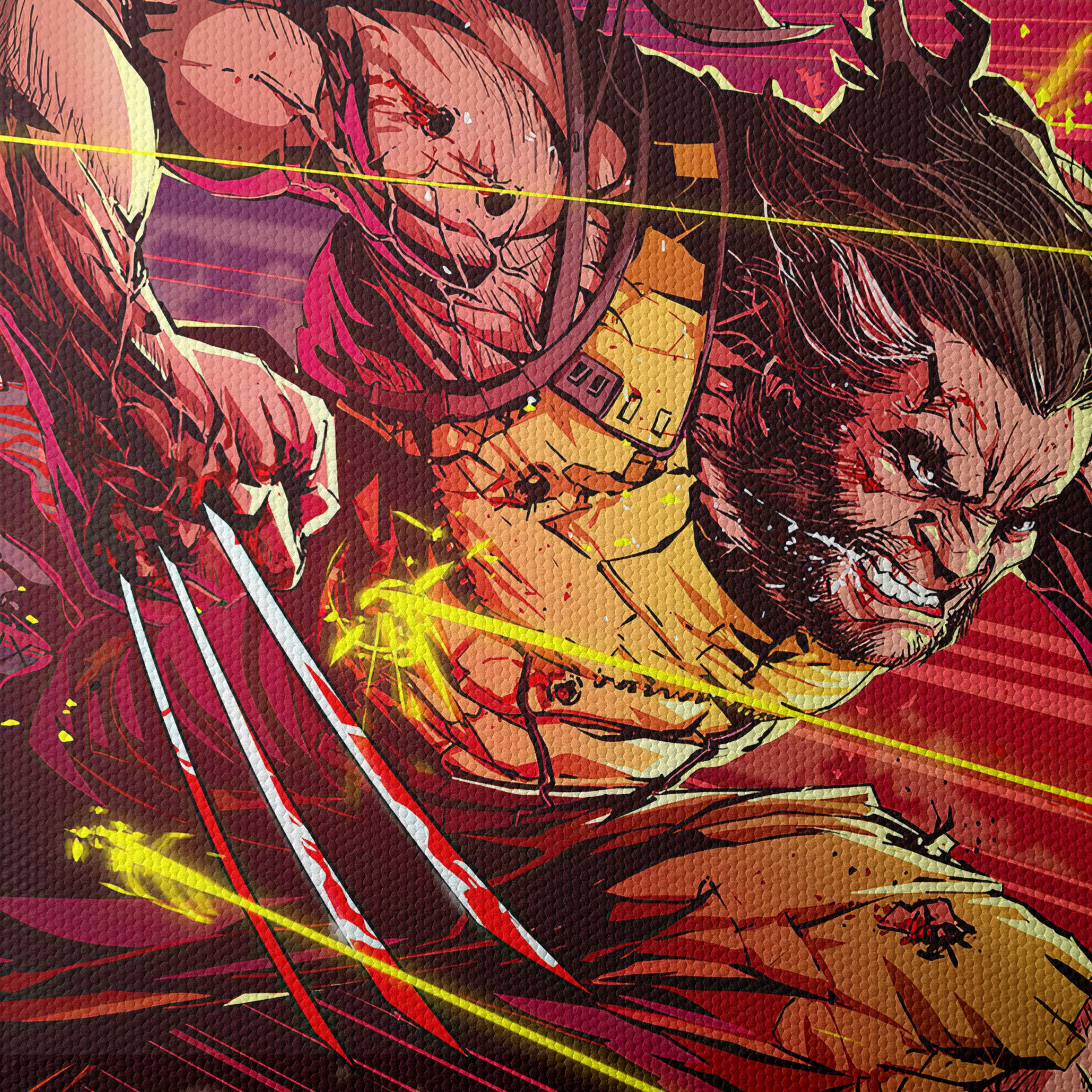 Dynamic Wolverine Artwork Featuring Claws - Image 4