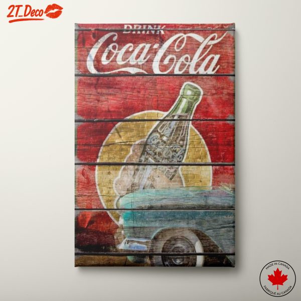 Vintage Coca-Cola Classic Car Advertisement